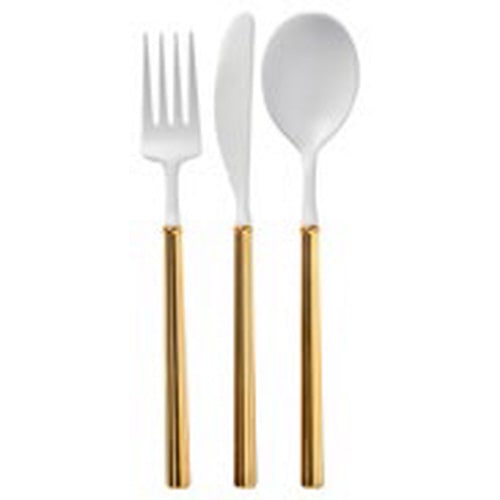 White/Gold Plastic Cutlery